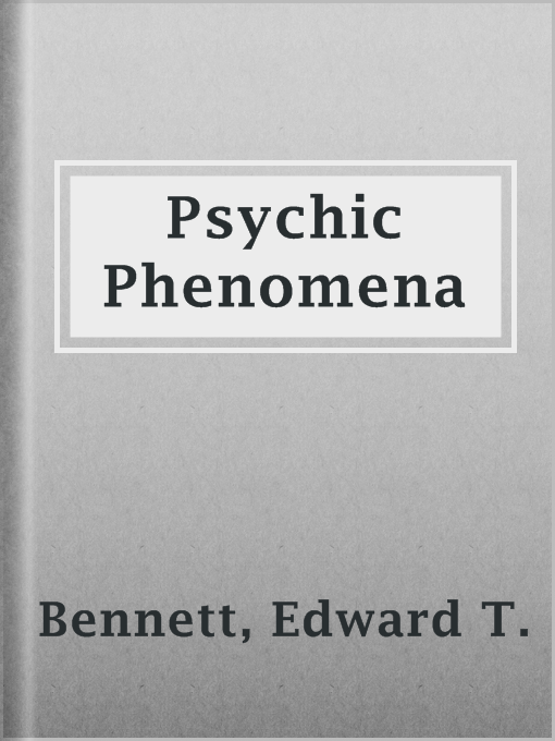 Cover image for Psychic Phenomena